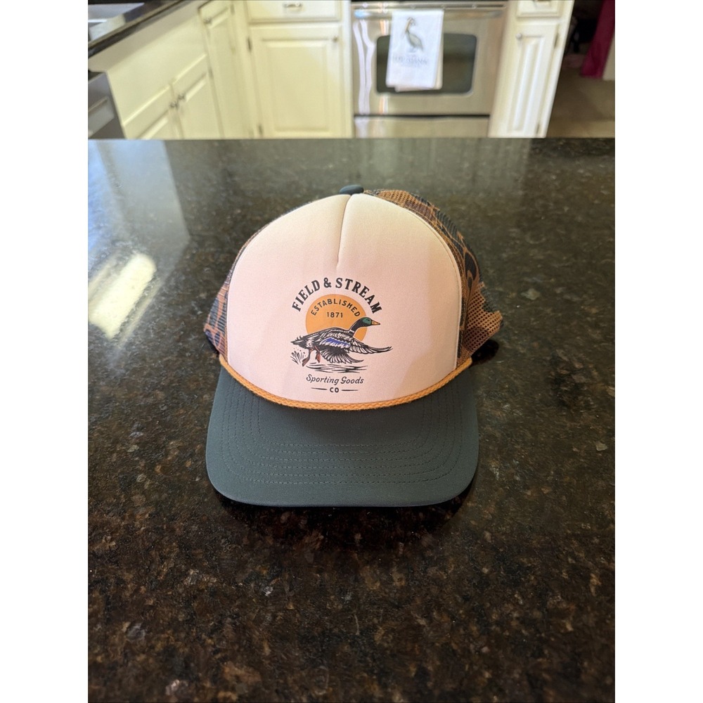 Morgan Wallen X Field & Stream 1871 SnapBack Trucker Rope Hat Camo Mallard Count